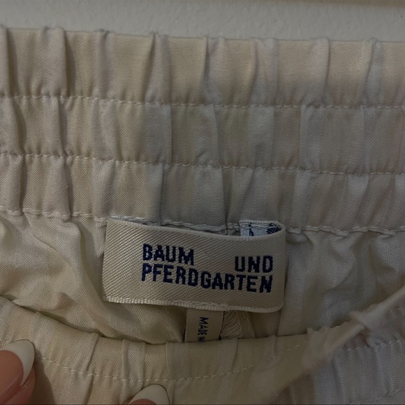 Baum Und Pferdgarten Women's Nibal Trousers - White Crème Stripe - Picture 3 of 4